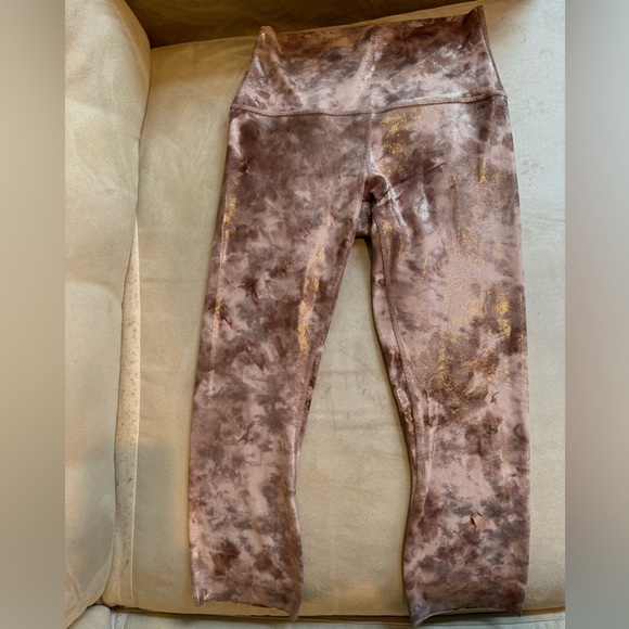 21.25” Lululemon Align HR Shine Diamond Dye Misty Shell Cacao Diffuse Dot Foil 6 - Picture 8 of 17
